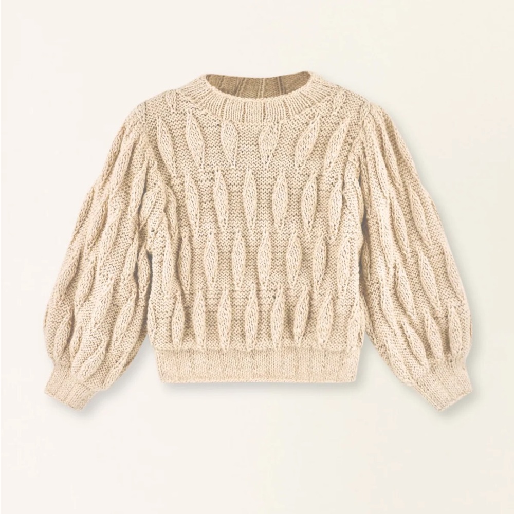 Mirth Bavaria Teardrop Pullover Sweater in Sand